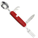 Couteau cuillre de pique - nique, couverts multi - outils portables, ustensiles de couverts, ouvre - ...
