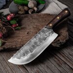 Couteau forgé - a - couteau forgé professionnel en acier inoxydable, trancheur a viande, ensemble de ... Couteau forgé - a - couteau forgé professionnel en acier inoxydable, trancheur a viande, ensemble de ...