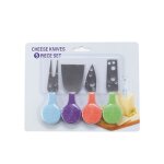 Couteaux a fromage avec manche en plastique, trancheur de fromage en acier inoxydable, couteau a beurre, ...