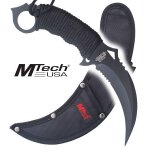 Couteau karambit mtech usa mt - 20 - 76bk black edition repliksword