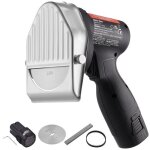 Couteau � kebab electrique 80 w - vevor - avec 2 lames diam�tre 100 mm, epaisseur r�glable 0 - 8 mm - ...