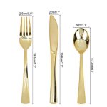 Couteau a dner en plastique fourchette cuillre camping pique - nique voyage couverts en plastique ensemble ...