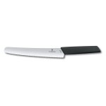 Couteau a pain et p�tisserie swiss modern 22 cm noir