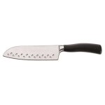Couteau sanelli ambrogio master santoku, 18 cm, acier inoxydable, gris