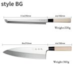 Couteau sashimi japonais pour le saumon, ustensile de cuisine multi tailles, couteau de chef professionnel ... Couteau sashimi japonais pour le saumon, ustensile de cuisine multi tailles, couteau de chef professionnel ...
