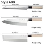 Couteau sashimi japonais pour le saumon, ustensile de cuisine multi tailles, couteau de chef professionnel ... Couteau sashimi japonais pour le saumon, ustensile de cuisine multi tailles, couteau de chef professionnel ...