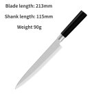 Couteau sashimi japonais pour le saumon, ustensile de cuisine multi tailles, couteau de chef professionnel ... Couteau sashimi japonais pour le saumon, ustensile de cuisine multi tailles, couteau de chef professionnel ...