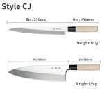 Couteau sashimi japonais pour le saumon, ustensile professionnel pour couper la viande de poisson cru, ... Couteau sashimi japonais pour le saumon, ustensile professionnel pour couper la viande de poisson cru, ...