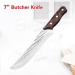 Couteau a dsosser'abattage forg en acier inoxydable, coupe viande, boucher, tranchage fait main, couteau ...