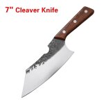 Couteau a dsosser forg en acier inoxydable, couteau a hacher la viande, couteau de boucher professionnel, ...