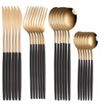 Couteau a steak en acier inoxydable, fourchette cuillre a caf cuillre a caf couverts de table de ...