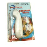 Couteau a steak electrique sans fil one touch, couteau sans fil, outil de coupe de viande, sans batterie, ...