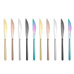 Couteaux de table 10 pices, steak dentel inox