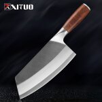Couteau a viande en acier inoxydable 5cr15, couteau de boucher a haute teneur en carbone nakiri kiritsuke, ...