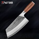 Couteau a viande en acier inoxydable 5cr15, couteau de boucher a haute teneur en carbone nakiri kiritsuke, ...