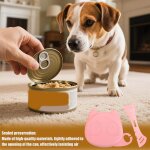 Couvercle de bo�te a friandises pour chat, cuill�re a friandises pour chat, couvercle de rangement portable ...