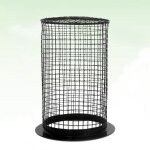 Couvercle de lampe rond anti - br�lure pour reptile, protection pour la lumi�re chauffante, reptile (noir) ...