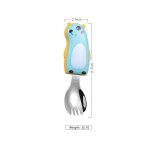 Couverts pour enfants avec bote, ustensiles de table, fourchette, cuillre a dessert pour enfants, fourchette ...