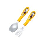 Couverts enfant cuillère + fourchette - cuitisan - inox et plastique certifié sans bpa Couverts enfant cuillère + fourchette - cuitisan - inox et plastique certifié sans bpa