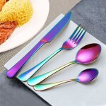 Couverts multicolores en acier inoxydable pièces / ensemble, 5 304, vaisselle, service de table, couteaux, ... Couverts multicolores en acier inoxydable pièces / ensemble, 5 304, vaisselle, service de table, couteaux, ...