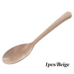 Couverts portables pour enfants, cuill�re a soupe, paille de bl�, vaisselle a long manche