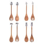 Couverts a salade acacia tropical 31 cm (1 modle alatoire)