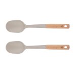 Couverts a salade en bois et silicone gunnar