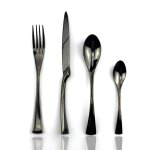 Couverts de table en acier inoxydable, 4 miroirs, multicolores, coutellerie, couteau, fourchette, cuill�re ...