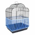 Couverture de cage a oiseaux universelle, filet de protection en nylon, maille extensible, jupe, facile ...
