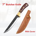 Avec couverture - couteau a désosser en acier inoxydable, couteau de cuisine forgé, couteau de boucher, ... Avec couverture - couteau a désosser en acier inoxydable, couteau de cuisine forgé, couteau de boucher, ...