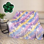 Couverture pour enfants, xcm licorne plaid phosphorescent couverture enfant filles glow in the dark lumineux, ...