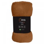 Couverture flanelle 180x220 cm calin terra, par soleil d'ocre