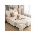 Couverture imperm�able pour chien doublure tpu velours lavable en machine beige 100 x 120 cm protection ...