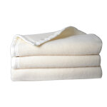 Couverture laine woolmark double face