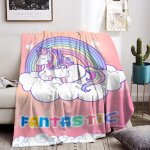 Couverture licorne en flanelle pour enfants - rose - couverture douce - pour fille - cadeau d'anniversaire ...