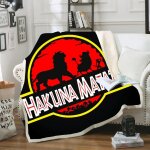 Couverture polaire sk - ybb, couverture pour enfants, dessin anime, roi lion, couverture en microfibre ...