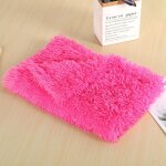 Couverture en polymres fluffy pour animaux de compagnie, tapis de couchage pour chat, chiot, coussin ...
