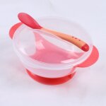 Couverture rouge - ensemble de bols pour bb, bol d'entranement, cuillre, vaisselle de table, bol ...