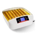 Couveuse pro automatique 56 oeufs eclairs incubateur autonome avec led mire oeufs