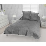 Couvre lit boutis coton 220x240 cm arabesque avec 2 taies d'oreiller