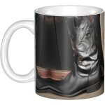 Cowboy black hat western boots tasse a cafe en porcelaine c cadeau pour les amateurs de cafe pour femme ...