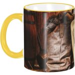 Cowboy chapeau noir bottes occidentales tasses a cafe pour hommes femmes tasse en ceramique tasse a the ...