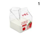 Crmier en verre a haute teneur en bore, mini rcipient carr de freins a lait de dessin anim, tasse ...