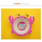 Crabe - rosiky vaisselle en fibre de bambou pour enfants, bol'apprentissage pour bb, dessin anim, ...