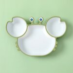Crabe vert - assiettes et cuillères en silicone pour bébé, vaisselle sans bpa, vaisselle antidérapante, ... Crabe vert - assiettes et cuillères en silicone pour bébé, vaisselle sans bpa, vaisselle antidérapante, ...