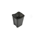 Crachoir carré noir 3. 5 l - avec couvercle Crachoir carré noir 3. 5 l - avec couvercle