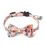 Cravate amovible pour chat et chien, foulard triangle avec motif floral mignon, nouvelle serviette de ...