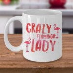 Crazy flamingo lady tasse tasse a caf� tasse alphabet anglais m�re tasse tasse a caf� mignon en c�ramique ...