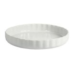 Crealys 512734 moule a tarte en céramique blanc 28 cm 512734 Crealys 512734 moule a tarte en céramique blanc 28 cm 512734