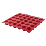 Crealys 513107 moule a cannels silicone rouge